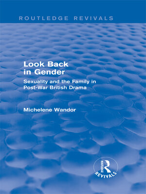 cover image of Look Back in Gender (Routledge Revivals)